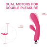 Вибростимулятор с ребристым стволом, клиторальным отростком и нагревом SVAKOM ANGEL SUDV-03B-PMR